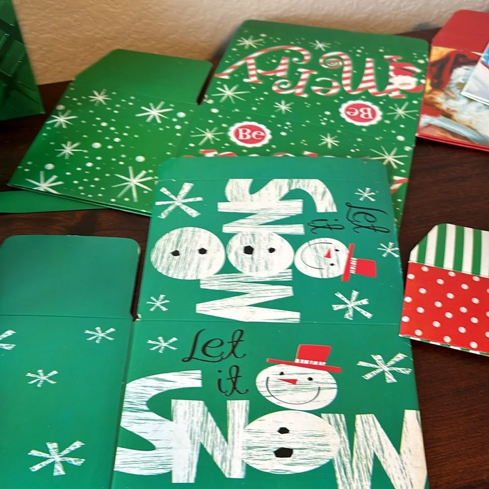 Assorted Christmas/Holiday gift boxes - 15 total